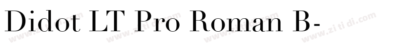 Didot LT Pro Roman B字体转换 Didot LT Pro Roman B字体转换